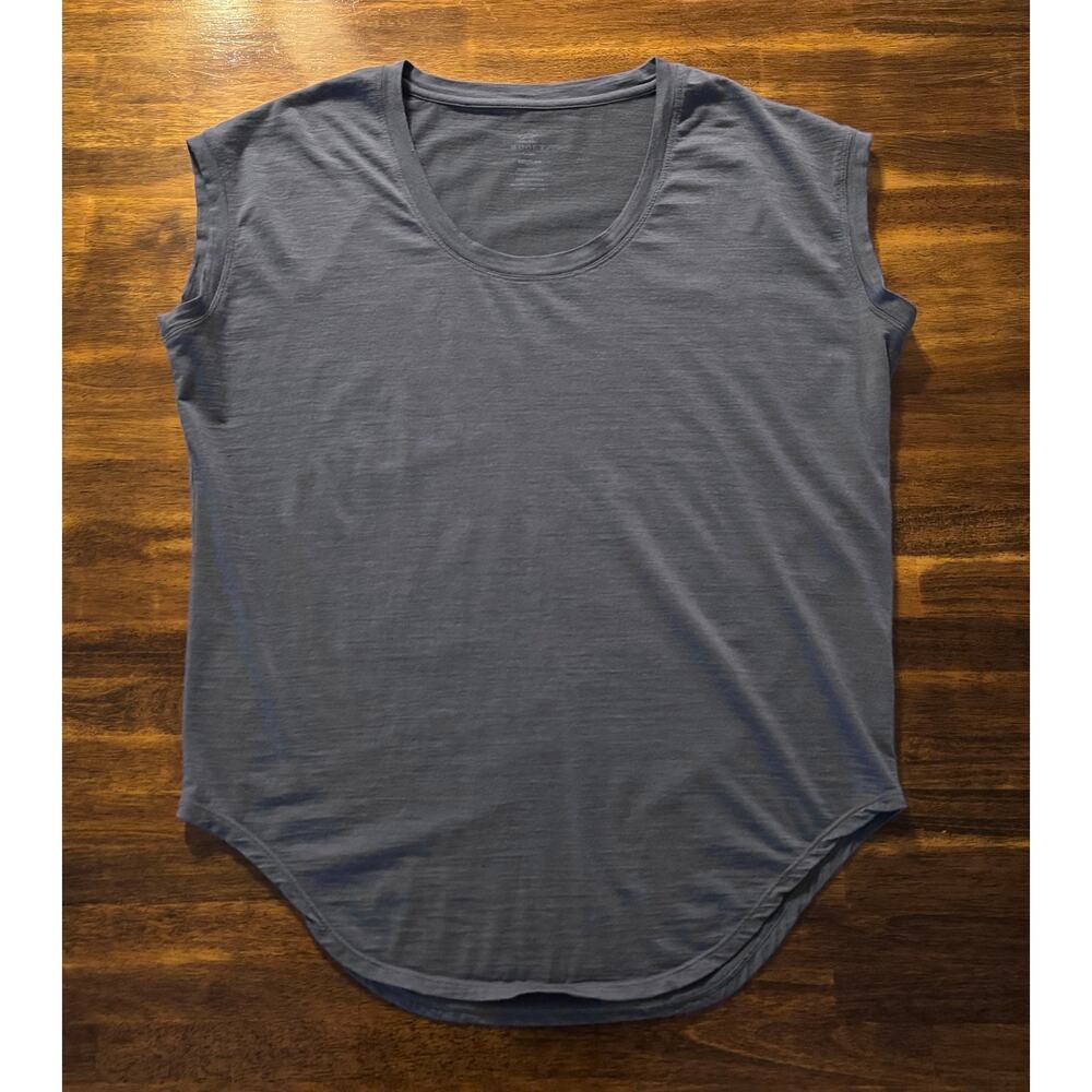 Woolx Women’s Medium Top Gabi Tunic Merino Wool Stretch Blend Scoop Neck